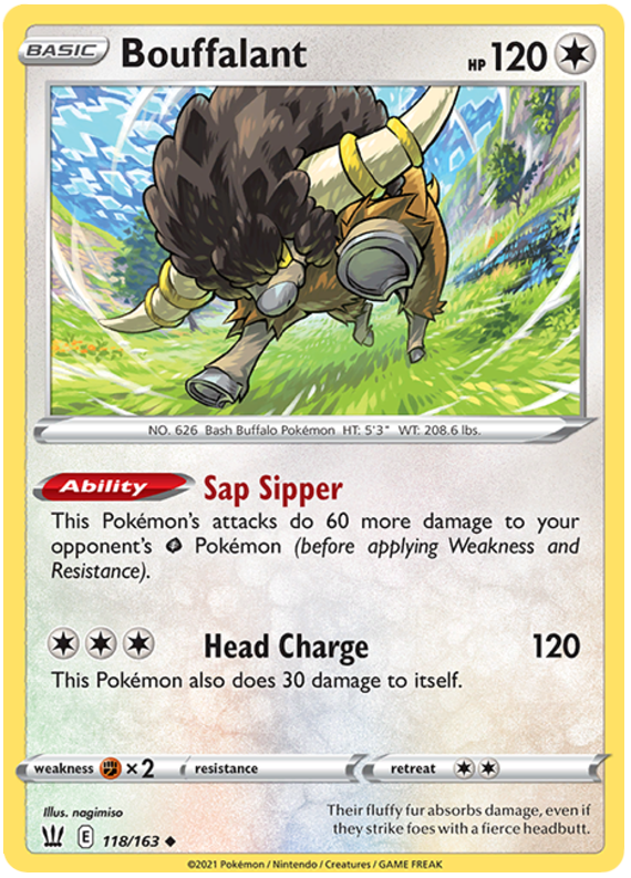 Bouffalant (118/163) [Sword & Shield: Battle Styles] | Eastridge Sports Cards & Games