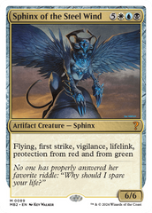 Sphinx of the Steel Wind (White Border) [Mystery Booster 2] | Eastridge Sports Cards & Games