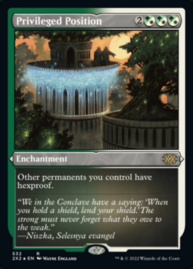 Privileged Position (Foil Etched) [Double Masters 2022] | Eastridge Sports Cards & Games