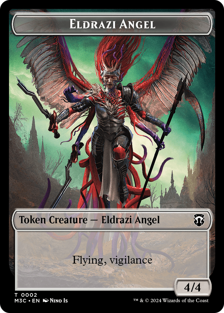 Eldrazi Angel // Copy Double-Sided Token [Modern Horizons 3 Commander Tokens] | Eastridge Sports Cards & Games