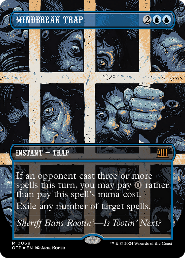 Mindbreak Trap (Textured Foil) [Outlaws of Thunder Junction: Breaking News] | Eastridge Sports Cards & Games