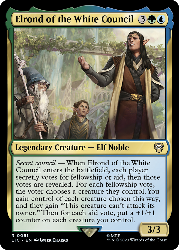 Elrond of the White Council [The Lord of the Rings: Tales of Middle-Earth Commander] | Eastridge Sports Cards & Games