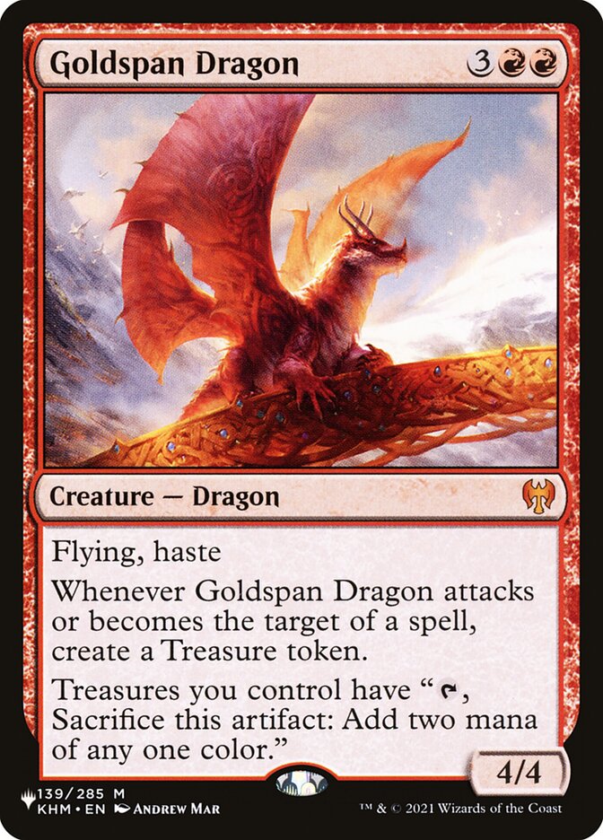 Goldspan Dragon [The List] | Eastridge Sports Cards & Games