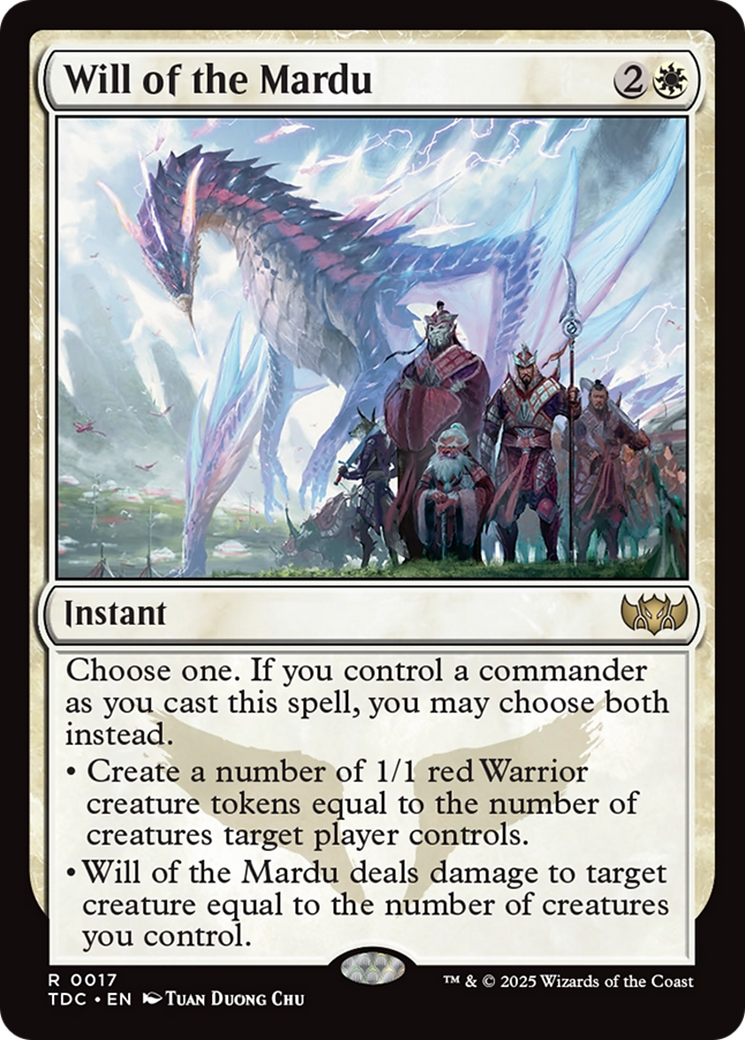 Will of the Mardu [Tarkir: Dragonstorm Commander] | Eastridge Sports Cards & Games