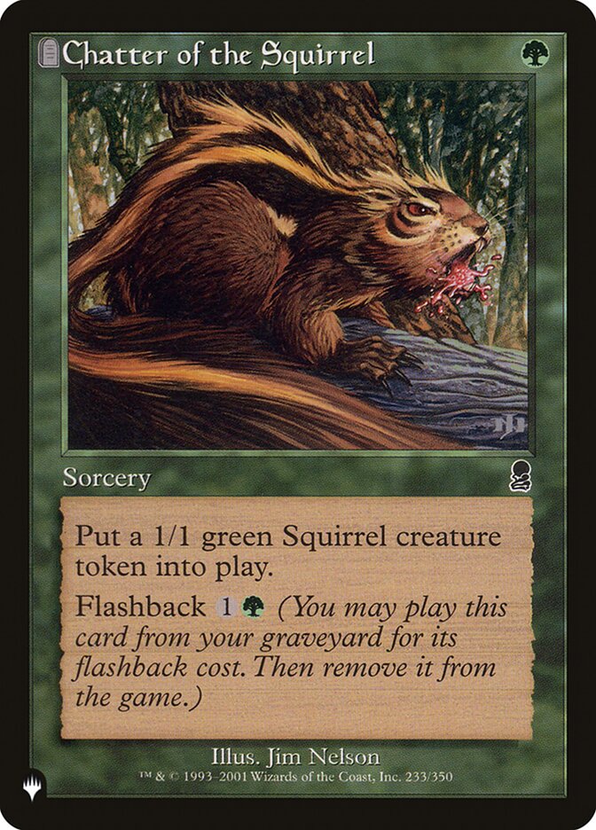Chatter of the Squirrel [The List] | Eastridge Sports Cards & Games