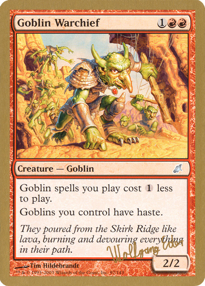 Goblin Warchief (Wolfgang Eder) [World Championship Decks 2003] | Eastridge Sports Cards & Games