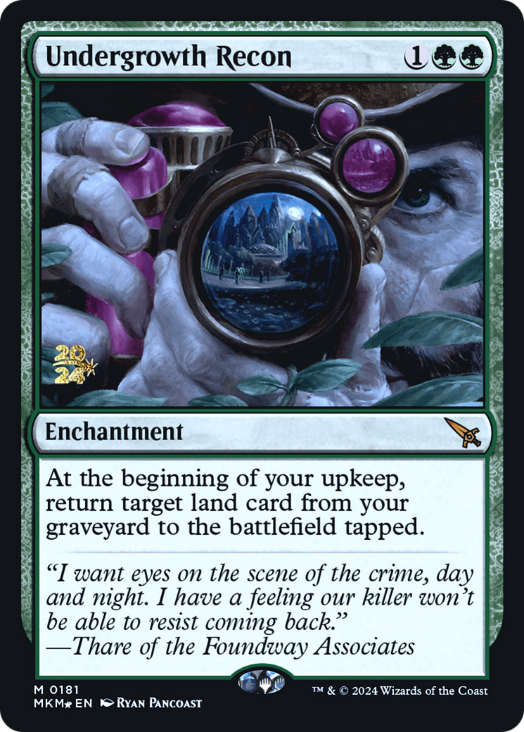 Undergrowth Recon [Murders at Karlov Manor Prerelease Promos] | Eastridge Sports Cards & Games