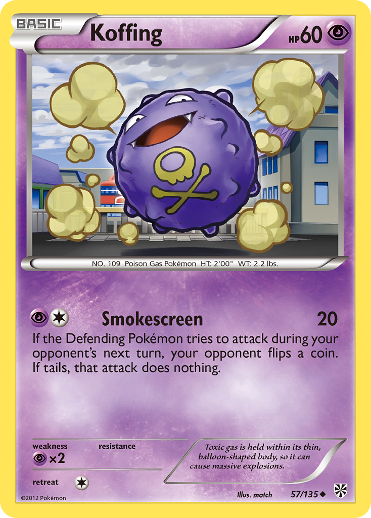 Koffing (57/135) [Black & White: Plasma Storm] | Eastridge Sports Cards & Games