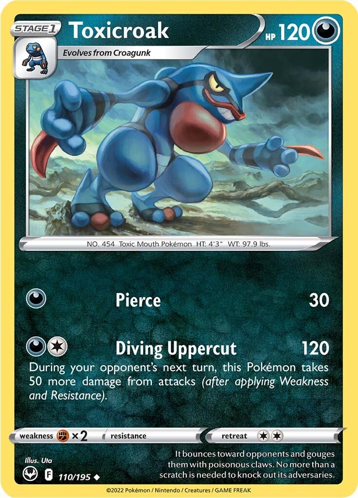 Toxicroak (110/195) [Sword & Shield: Silver Tempest] | Eastridge Sports Cards & Games