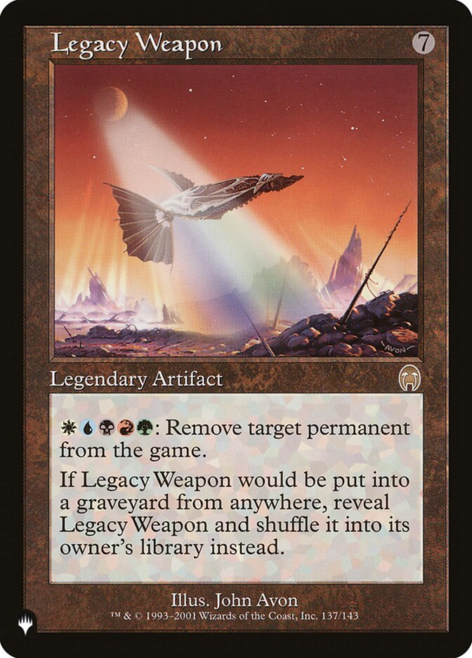 Legacy Weapon [The List] | Eastridge Sports Cards & Games