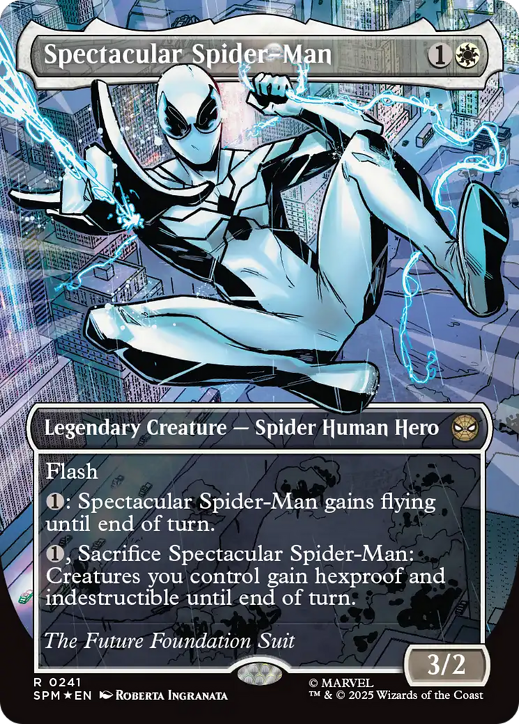 Spectacular Spider-Man (0241) (Borderless) (Textured Foil) [Marvel's Spider-Man] | Eastridge Sports Cards & Games