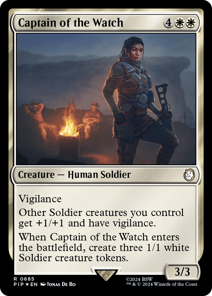 Captain of the Watch (Surge Foil) [Fallout] | Eastridge Sports Cards & Games