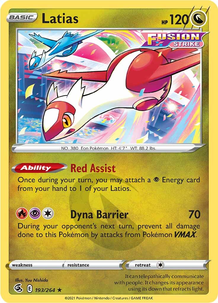 Latias (193/264) [Sword & Shield: Fusion Strike] | Eastridge Sports Cards & Games