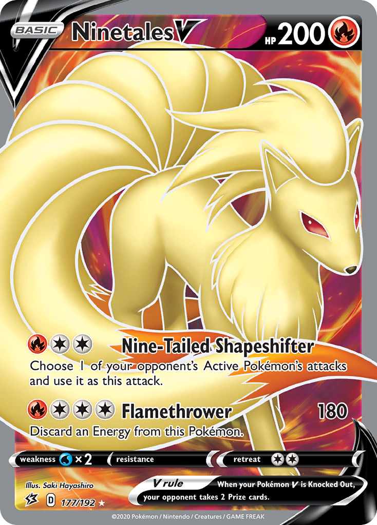 Ninetales V (177/192) [Sword & Shield: Rebel Clash] | Eastridge Sports Cards & Games