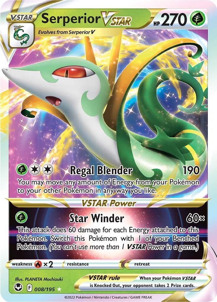 Serperior VSTAR (008/195) [Sword & Shield: Silver Tempest] | Eastridge Sports Cards & Games