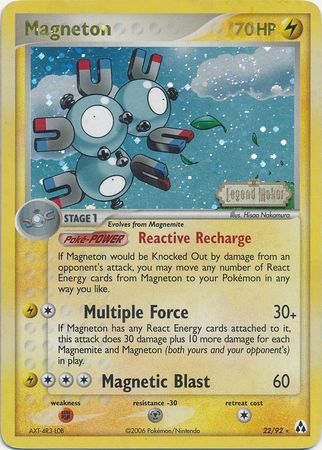 Magneton (22/92) (Stamped) [EX: Legend Maker] | Eastridge Sports Cards & Games