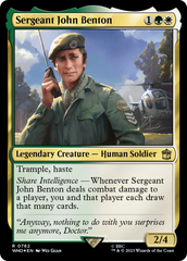 Sergeant John Benton (Surge Foil) [Doctor Who] | Eastridge Sports Cards & Games