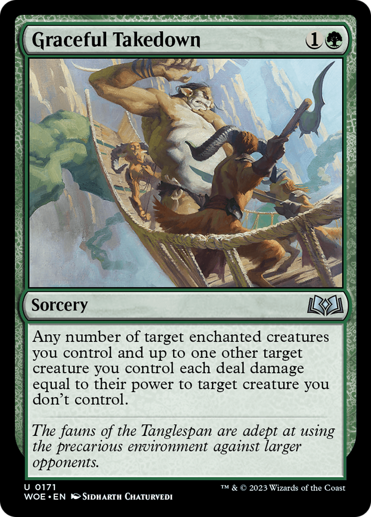 Graceful Takedown [Wilds of Eldraine] | Eastridge Sports Cards & Games