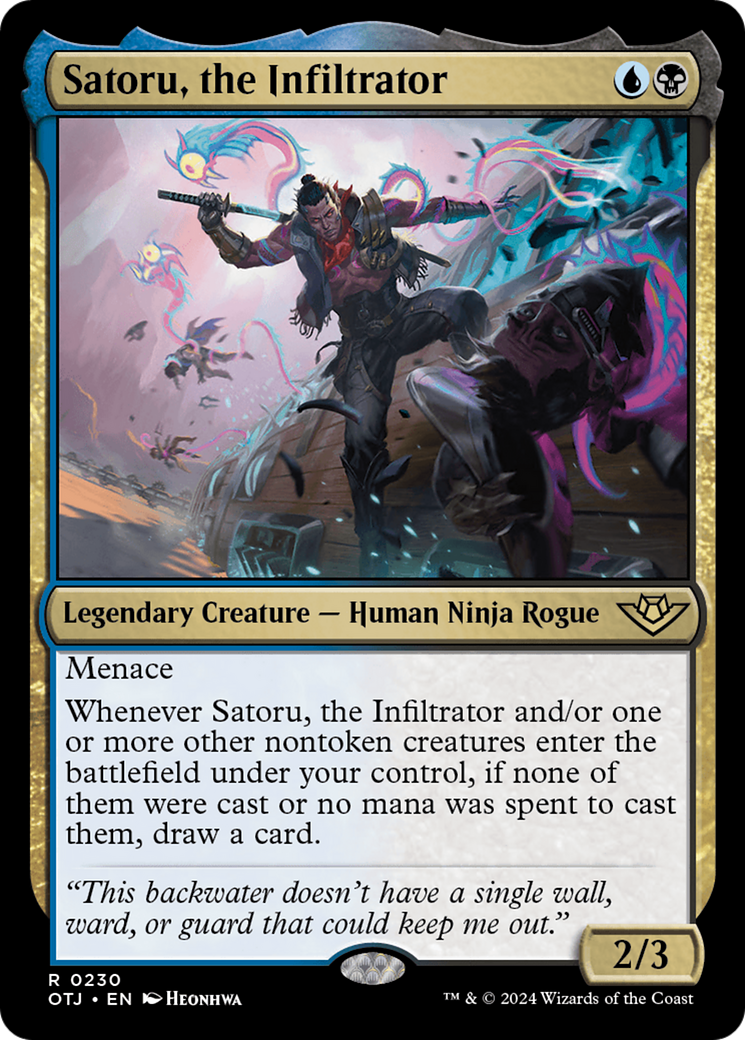 Satoru, the Infiltrator [Outlaws of Thunder Junction] | Eastridge Sports Cards & Games