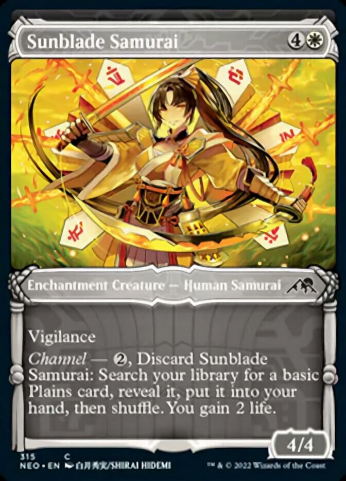 Sunblade Samurai (Showcase Samurai) [Kamigawa: Neon Dynasty] | Eastridge Sports Cards & Games