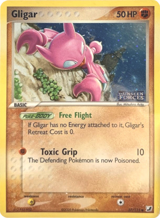 Gligar (57/115) (Stamped) [EX: Unseen Forces] | Eastridge Sports Cards & Games