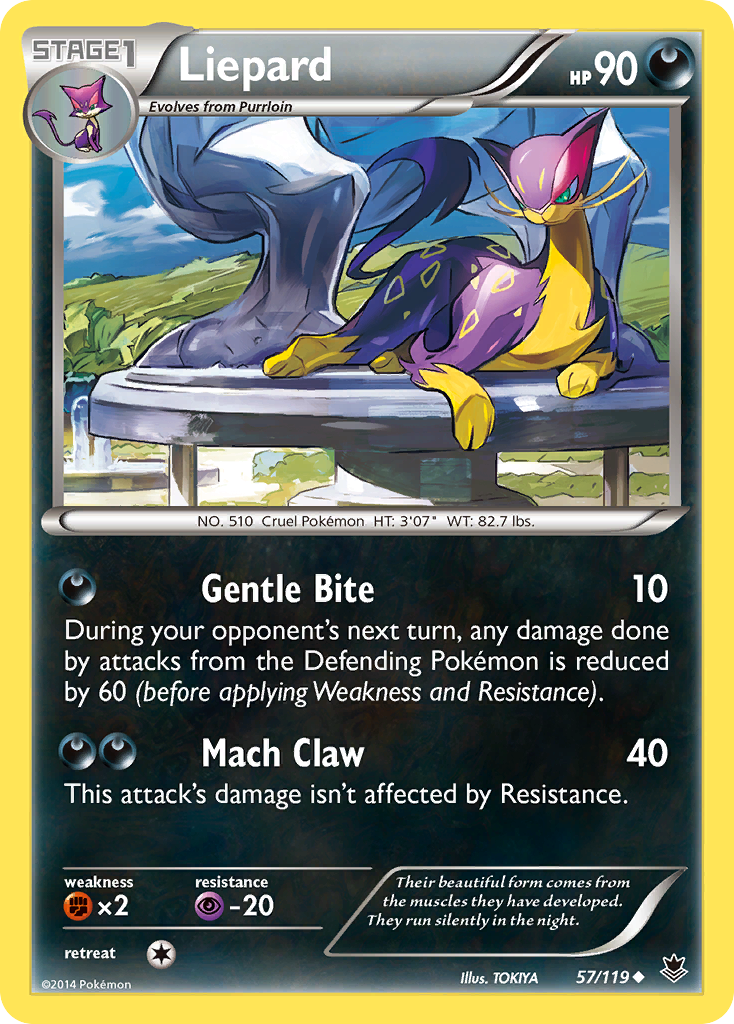 Liepard (57/119) [XY: Phantom Forces] | Eastridge Sports Cards & Games
