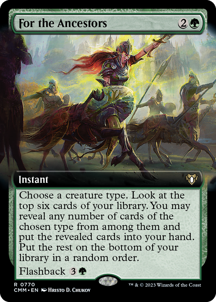 For the Ancestors (Extended Art) [Commander Masters] | Eastridge Sports Cards & Games