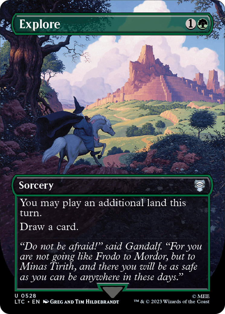 Explore (Borderless) [The Lord of the Rings: Tales of Middle-Earth Commander] | Eastridge Sports Cards & Games