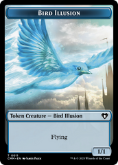 Spirit (0039) // Bird Illusion Double-Sided Token [Commander Masters Tokens] | Eastridge Sports Cards & Games