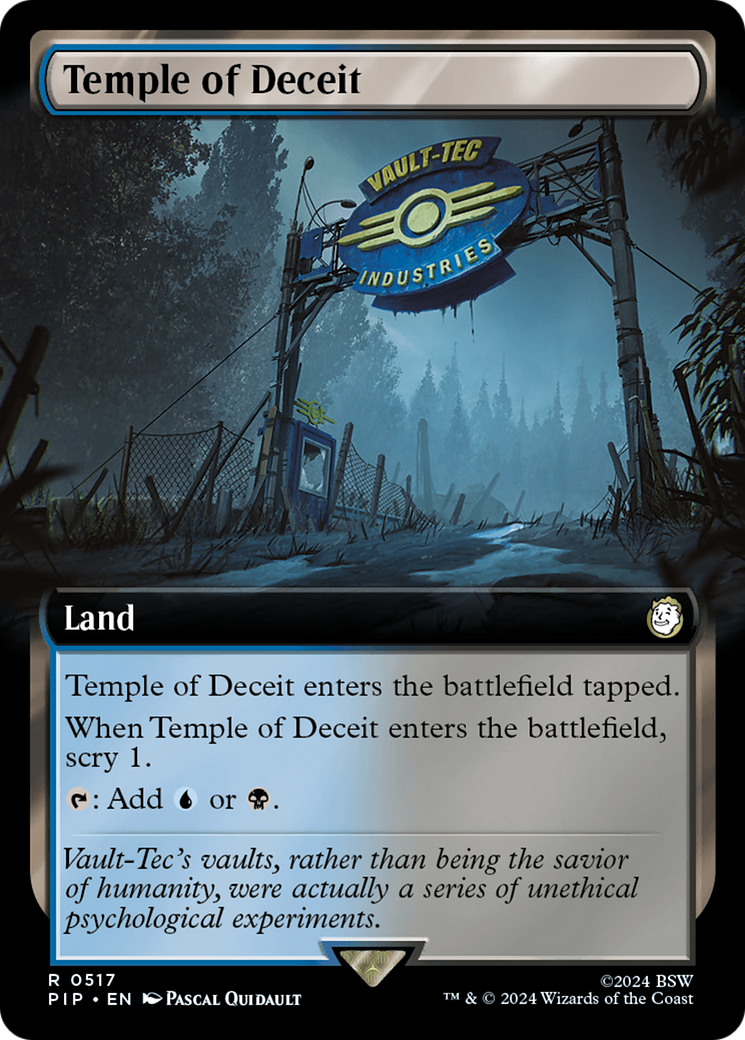 Temple of Deceit (Extended Art) [Fallout] | Eastridge Sports Cards & Games