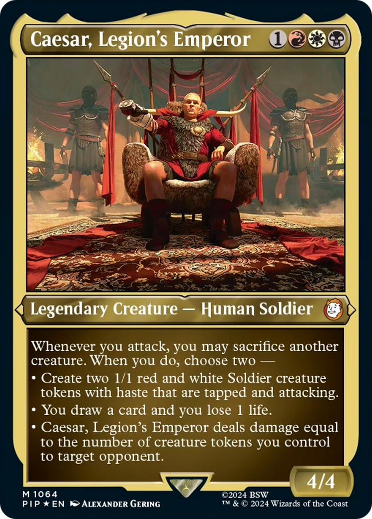 Caesar, Legion's Emperor (Display Commander) [Fallout] | Eastridge Sports Cards & Games