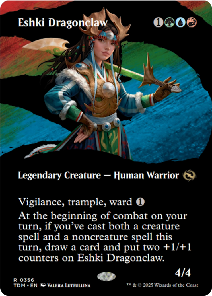 Eshki Dragonclaw (Borderless) [Tarkir: Dragonstorm] | Eastridge Sports Cards & Games