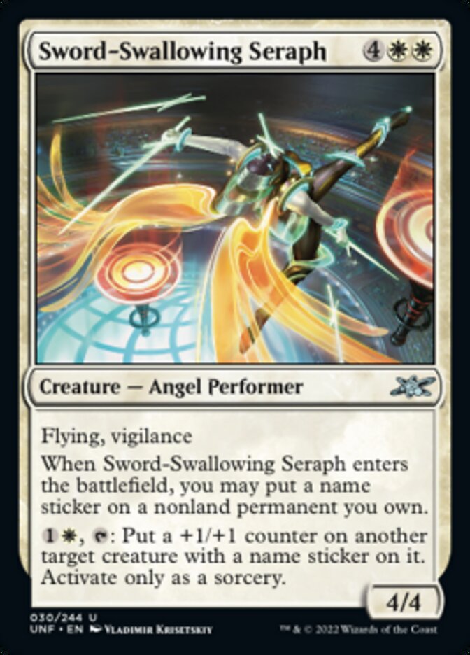 Sword-Swallowing Seraph [Unfinity] | Eastridge Sports Cards & Games