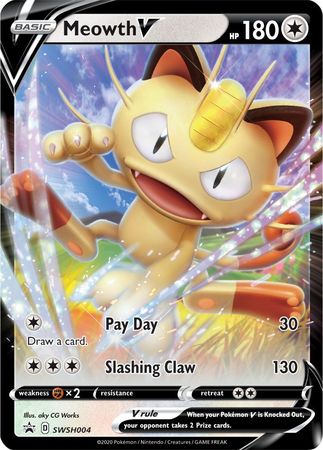 Meowth V (SWSH004) [Sword & Shield: Black Star Promos] | Eastridge Sports Cards & Games