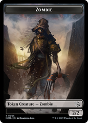 Warrior // Zombie Double-Sided Token [March of the Machine Tokens] | Eastridge Sports Cards & Games
