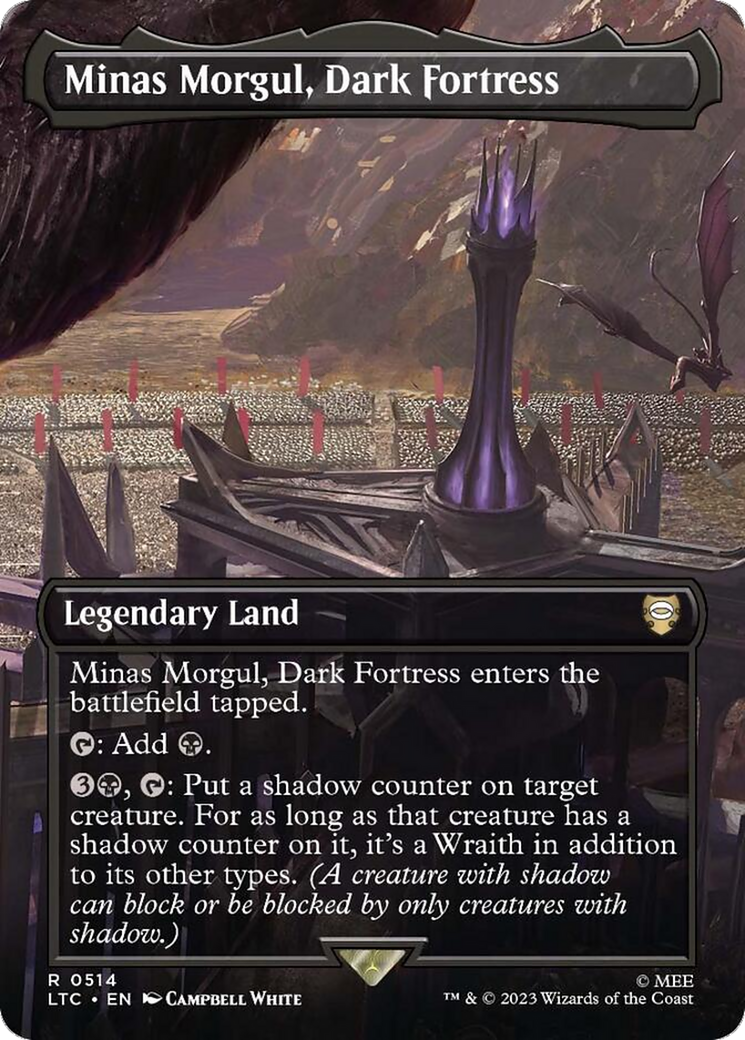 Minas Morgul, Dark Fortress (Borderless) [The Lord of the Rings: Tales of Middle-Earth Commander] | Eastridge Sports Cards & Games