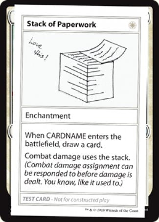 Stack of Paperwork (2021 Edition) [Mystery Booster Playtest Cards] | Eastridge Sports Cards & Games