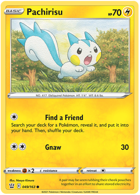 Pachirisu (049/163) [Sword & Shield: Battle Styles] | Eastridge Sports Cards & Games