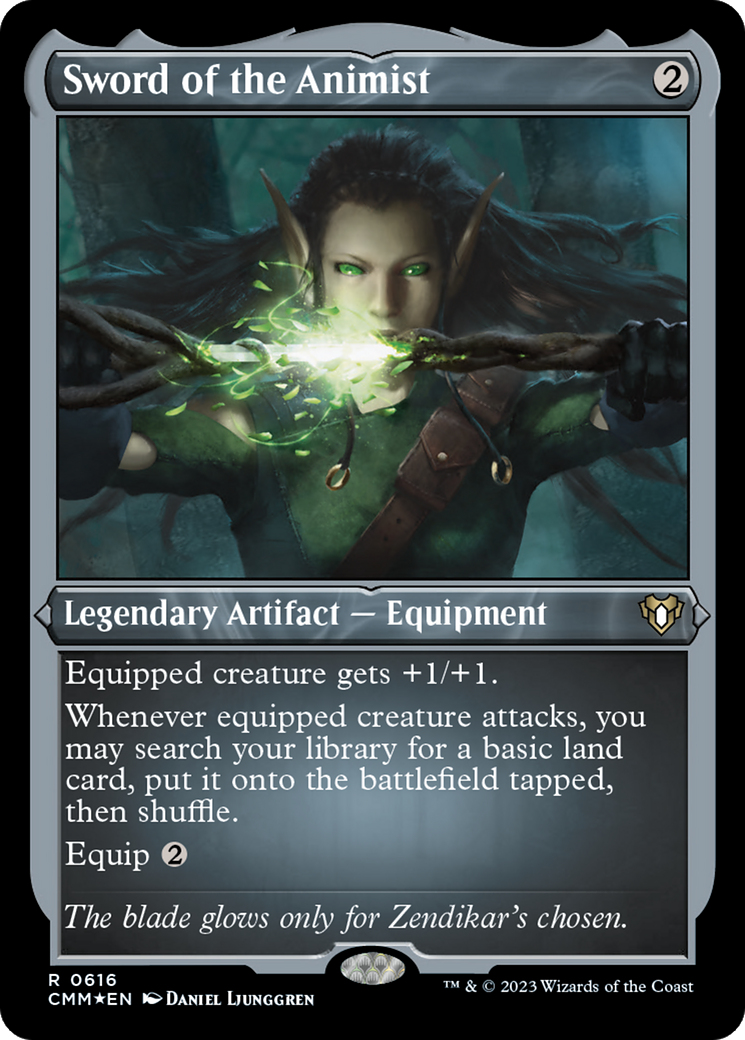 Sword of the Animist (Foil Etched) [Commander Masters] | Eastridge Sports Cards & Games
