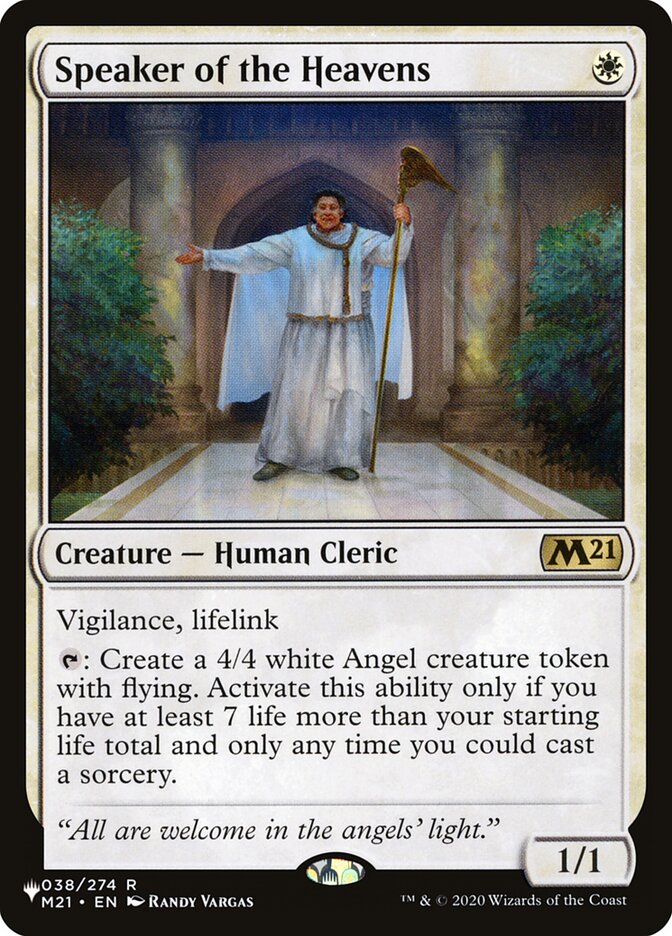 Speaker of the Heavens [The List] | Eastridge Sports Cards & Games