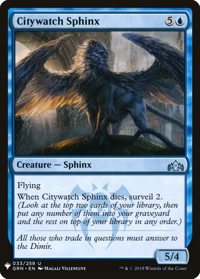 Citywatch Sphinx [Mystery Booster] | Eastridge Sports Cards & Games