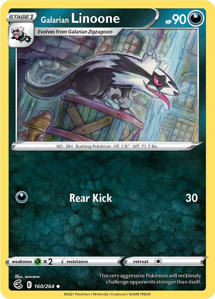 Galarian Linoone (160/264) [Sword & Shield: Fusion Strike] | Eastridge Sports Cards & Games