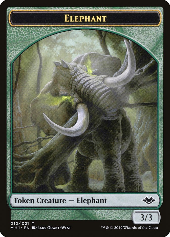 Elemental (008) // Elephant (012) Double-Sided Token [Modern Horizons Tokens] | Eastridge Sports Cards & Games