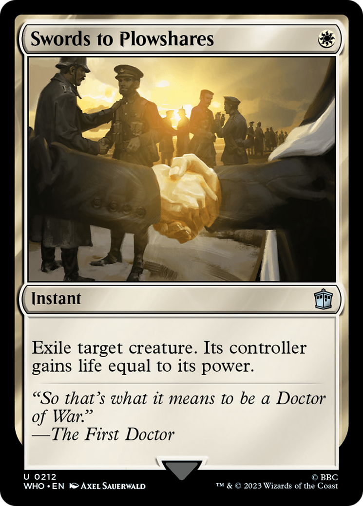 Swords to Plowshares [Doctor Who] | Eastridge Sports Cards & Games