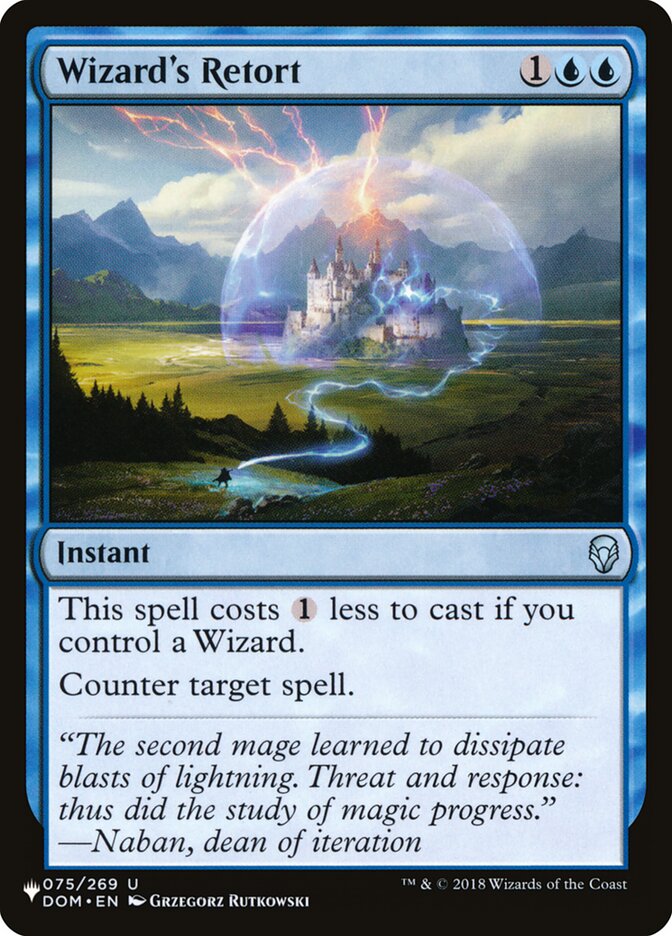 Wizard's Retort [The List] | Eastridge Sports Cards & Games