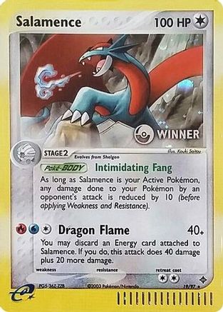 Salamence (19/97) (Winner) [League & Championship Cards] | Eastridge Sports Cards & Games