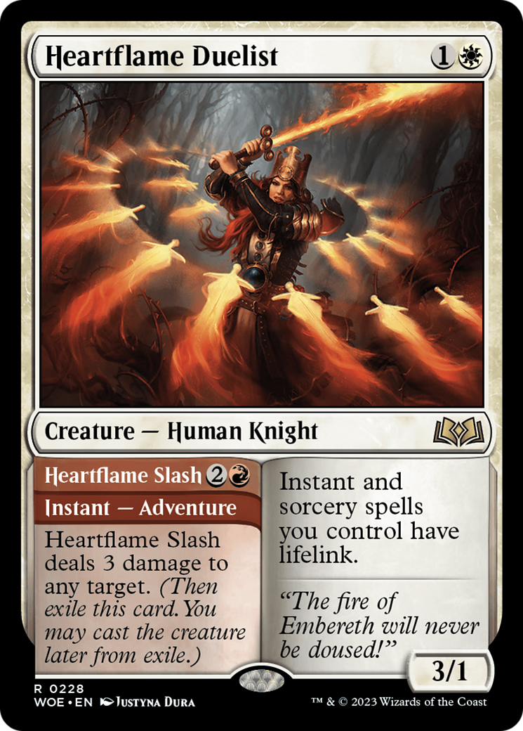 Heartflame Duelist // Heartflame Slash [Wilds of Eldraine] | Eastridge Sports Cards & Games