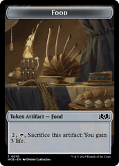 Nightmare // Food (0010) Double-Sided Token [Wilds of Eldraine Tokens] | Eastridge Sports Cards & Games