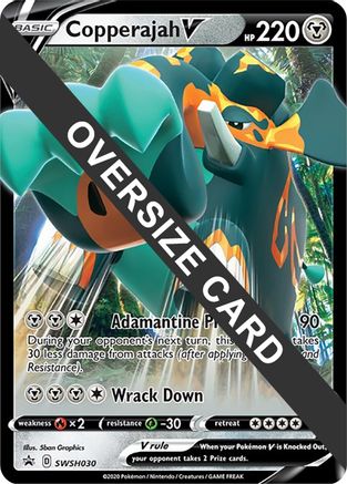 Copperajah V (SWSH030) (Jumbo Card) [Sword & Shield: Black Star Promos] | Eastridge Sports Cards & Games
