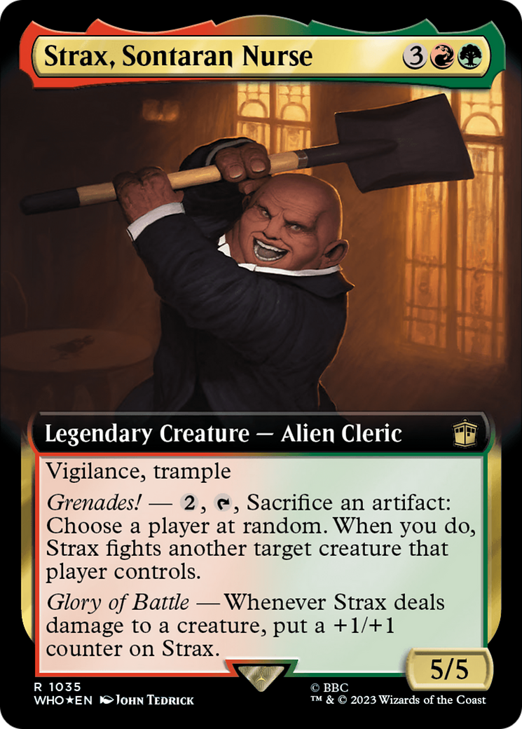 Strax, Sontaran Nurse (Extended Art) (Surge Foil) [Doctor Who] | Eastridge Sports Cards & Games